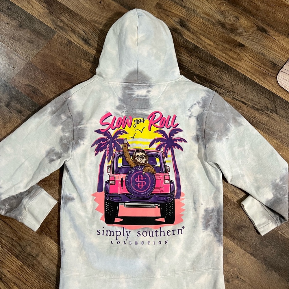 Simply Southern Kids Hoodie - Tie-Dye Youth Medium